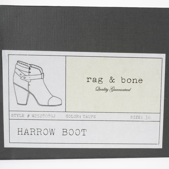 Rag & Bone Taupe Harrow Boot - Size 6 - NEW - Picture 9 of 9
